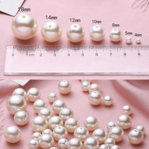 3-20mm ABS material polished imitation pearls