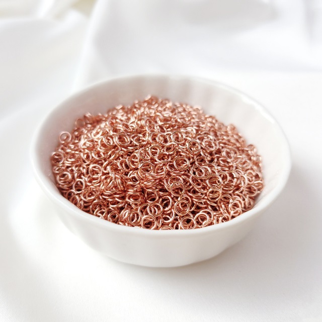 DIY handmade jewelry accessories open jump rings connecting rings