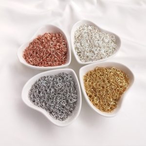 DIY handmade jewelry accessories open jump rings connecting rings