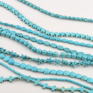 Various-shapes Turquoise Beads