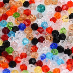 3mm glass diamond-shaped beads