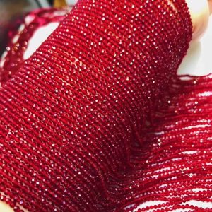 2-3mm spinel faceted beads