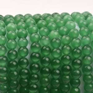 6-10mm green crystal beads