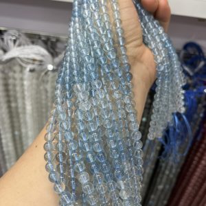 6-8mm aquamarine beads