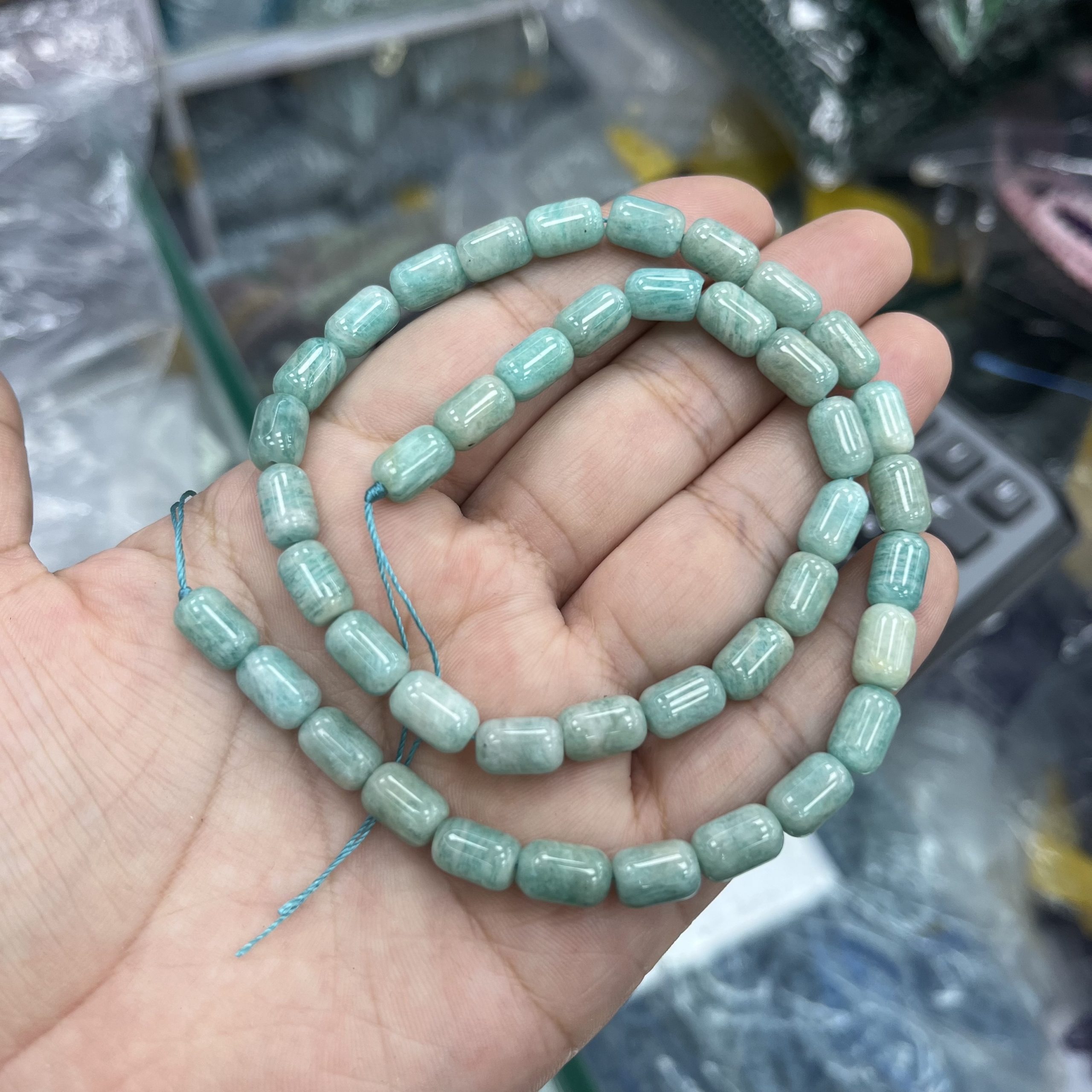 6*9mm Amazonite barrel beads
