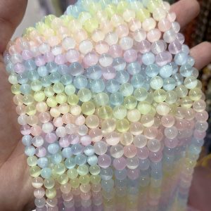 6-10mm Gypsum stone macaron series colorful beads