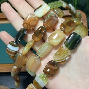 13*18mm agate square flat beads