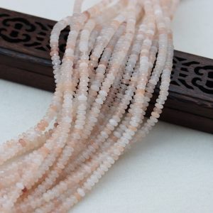 4*2mm pink Aventurine abacus beads