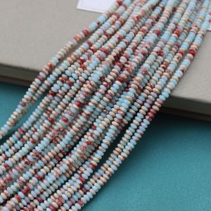 4*2mm Shoushan-Stone abacus beads