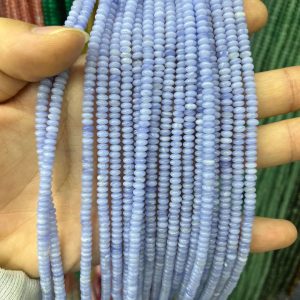 4*2mm Purple Agate abacus beads