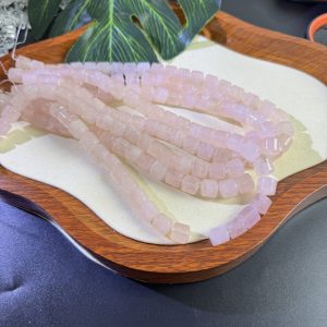 10*10mm rose quartz barrel beads