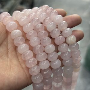 10*10mm rose quartz abacus beads