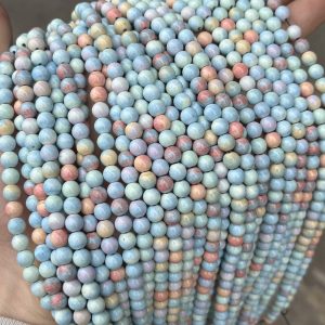 4–10mm Alashan Rainbow Stone Beads
