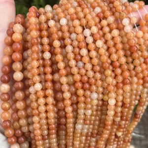 4–10mm Red Aventurine Beads