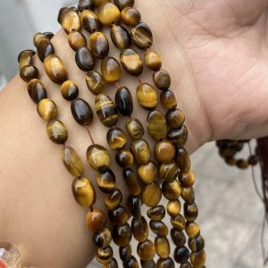 6mm Irregular Tiger's Eye Beads